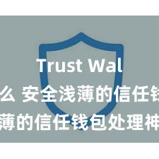 Trust Wallet安全么 安全浅薄的信任钱包处理神志